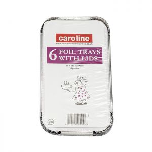 (image for) Caroline Foil CONTAINER+LID 23oz 6S- 93mmx184mmx49mm
