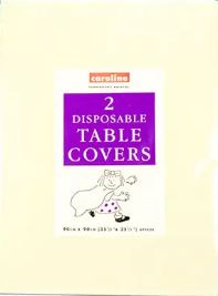 (image for) Caroline Table Cover Ivory Square Paper 2S- 35x90cm