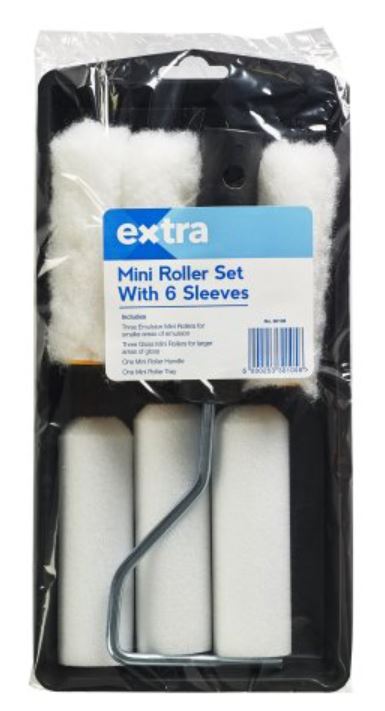 (image for) EXTRA MINI ROLLER SET WITH 6 SLEEVES - STD
