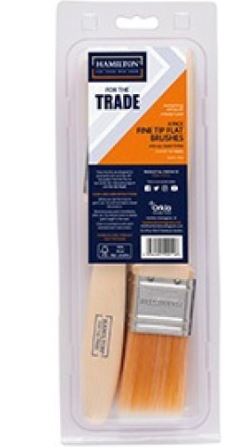 (image for) HAMILTON FOR THE TRADE FINE TIP FLAT BRUSHES - 4PK - 1.5INCH