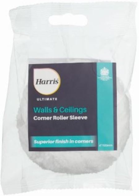 (image for) HARRIS ULTIMATE TROJAN WALL & CEILINGS CORNER PAINT ROLLER SLEEVE - 4INCH