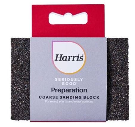 (image for) HARRIS PREPARATION SERIOUSLY GOOD SANDING BLOCK COARSE - STD