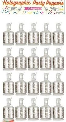 (image for) HEN PARTY POPPERS SILVER
