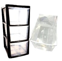 (image for) DRAWER 3 UNIT BLACK