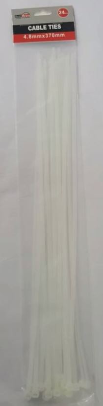(image for) CABLE TIE SET-24 4.8X370MM WHI