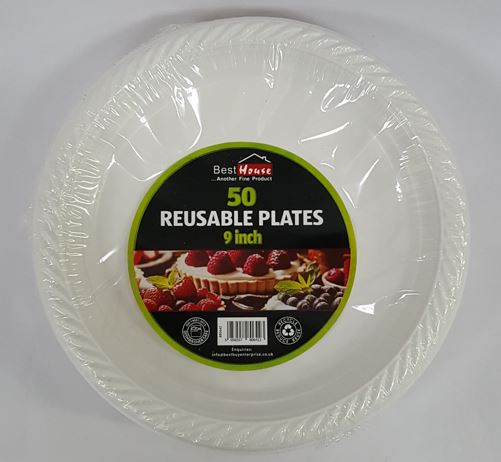 (image for) BB PLASTIC PLATE REUSE 50S