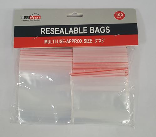 (image for) RESEALABLE BAGS MULTIUSE PK100