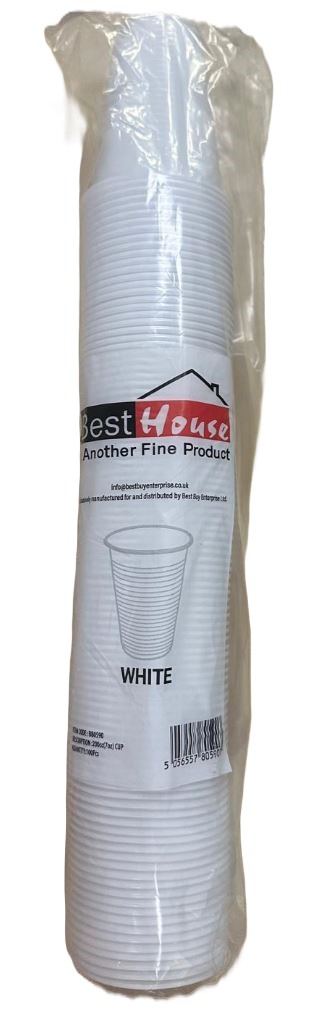(image for) BESTBUY WHITE PLASTIC CUP 100S-7OZ