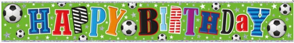 (image for) SEL B/DAY WALL BANNER H/B'DAY