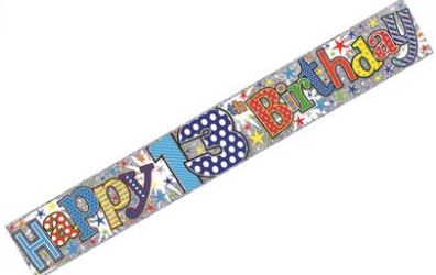 (image for) SEL B/DAY BANNER AGE 13 BOY