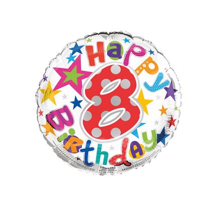 (image for) SEL FOIL BALLOON-AGE 8 UNISEX