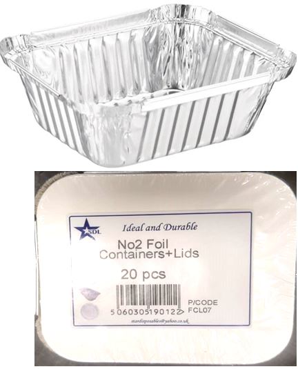 (image for) SDL FOIL CONTAINER+LID 20S