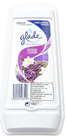 (image for) GLADE SOLID AIR FRESHENER LAVENDER - 150G