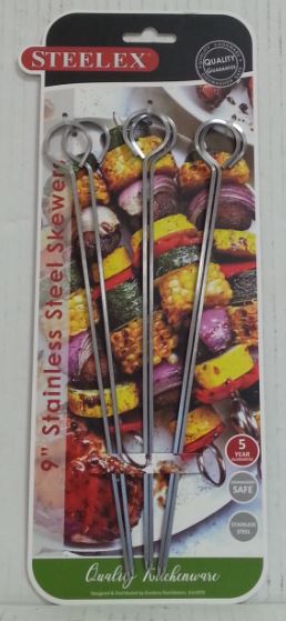 (image for) STEELEX SKEWERS S/STEEL SET6