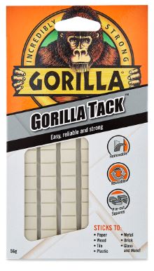 (image for) GORILLA TACK REUSABLE - 56G - 84 SQUARES