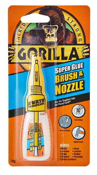 (image for) GORILAA SUPER GLUE BRUSH & NOZZLE - 12G