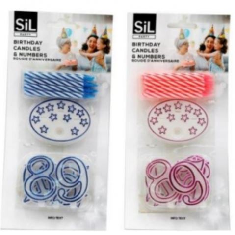 (image for) SIL BIRTHDAY CANDLE SET