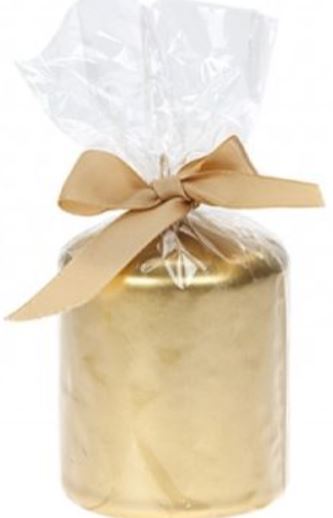 (image for) PMS PILLAR CANDLE GOLD COLOR