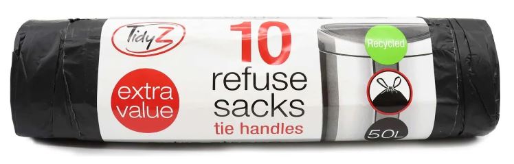 (image for) TIDYZ REFUSE SACK+TIE HAND 10S