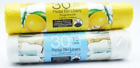 (image for) TIDYZ PEDAL BIN LINER FRAG 30S