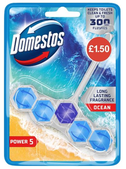 (image for) DOMESTOS TOILET RIM BLOCK OCEAN PM1.50 - 50G
