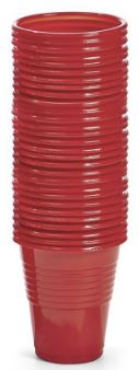 (image for) PPS PLASTIC CUP RED 50S