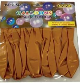 (image for) GSD BALLOON METALIC GOLD 12S