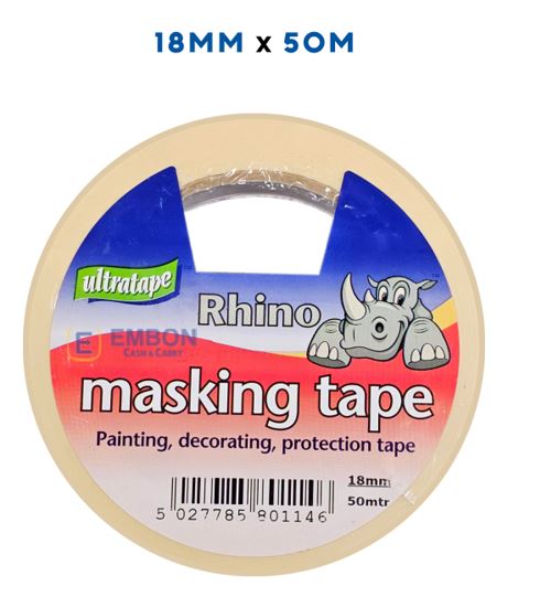 (image for) RHINO MASKING TAPE 50M-18MM