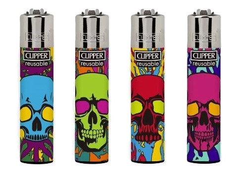 (image for) CLIPPER LIGHTER COLOR/F SKULL1