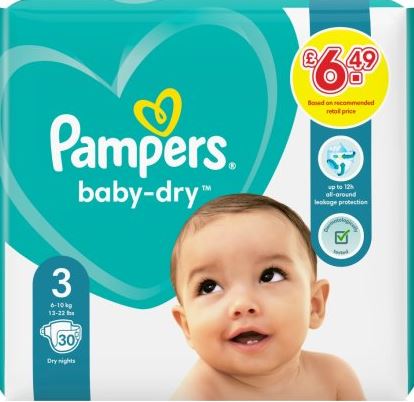 (image for) PAMPERS BABYDRY SIZE 3 PM6.49 - 30S