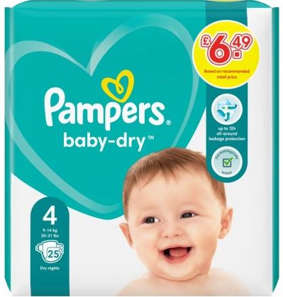 (image for) PAMPERS BABYDRY SIZE 4 PM6.49 - 25S