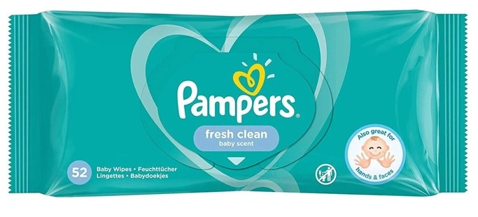 (image for) PAMPERS BABY WIPES FRESH CLEAN - 52S