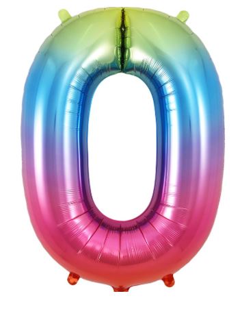 (image for) OT FOIL BALLOON NO.0 RAINBOW