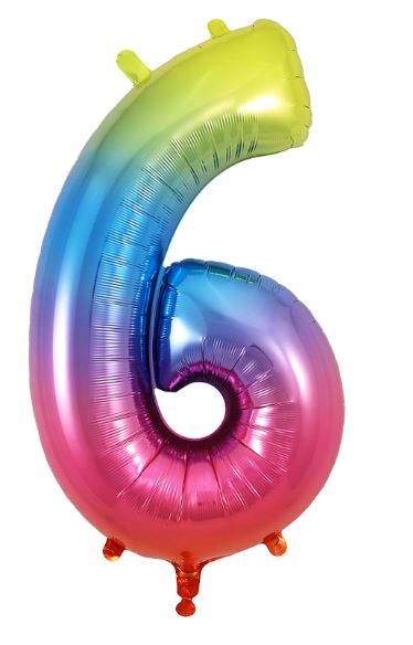 (image for) OT FOIL BALLOON NO.6 RAINBOW