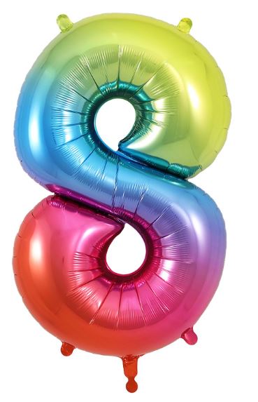 (image for) OT FOIL BALLOON NO.8 RAINBOW
