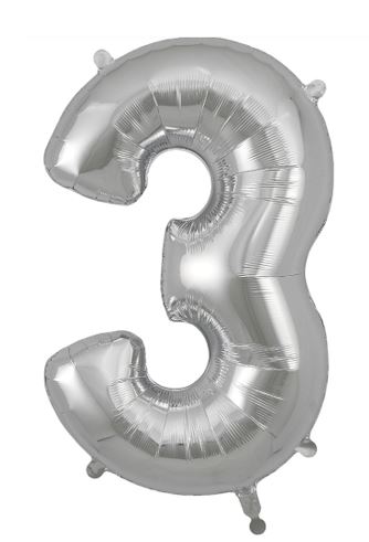 (image for) OT FOIL BALLOON NO.3 SILVER