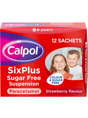 (image for) CALPOL SUGAR FREE SACHETS 6+YEARS - 12X5ML