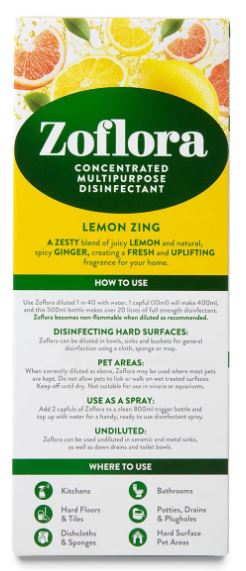(image for) ZOFLORA DISINFECT LEMON ZING