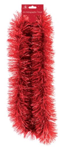 (image for) XMAS TINSEL CHUNKY LUXURY RED