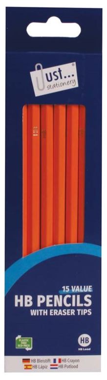 (image for) TALLON HB PENCILS WITH ERASER TOPS - 15S