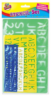 (image for) TALLON STENCIL SET ASSORTED - 4S