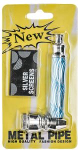 (image for) SMOKE PIPE METAL+SCREEN SILVER