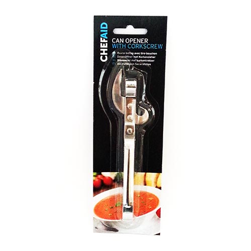 (image for) CHEF AID CAN OPENER WITH CORKSCREW - STD