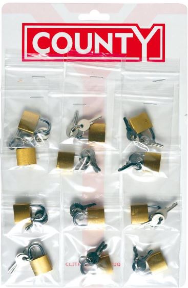 (image for) COUNTY CARD PADLOCKS - 20MM
