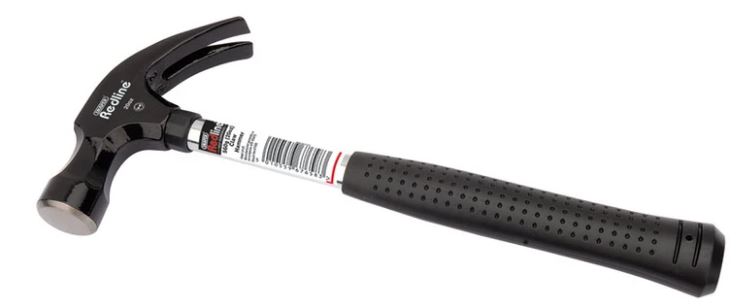 (image for) DRAPER REDLINE CLAW HAMMER WITH STEEL SHAFT 20OZ