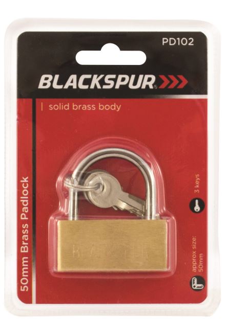 (image for) BALCKSPUR BRASS PADLOCK-50MM