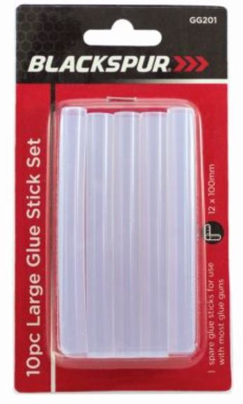 (image for) BLACKSPUR GLUE STICKS LARGE 10S -100MM