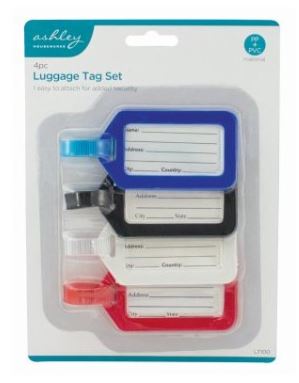 (image for) ASHLEY LUGGAGE TAP SET 4PCS