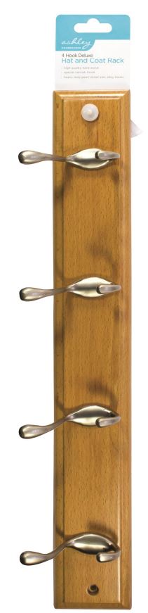 (image for) ASHLEY DELUXE HAT AND COAT RACK -4HOOKS