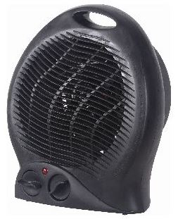 (image for) KINGAVON UPRIGHT BLACK FAN HEATER-2KW